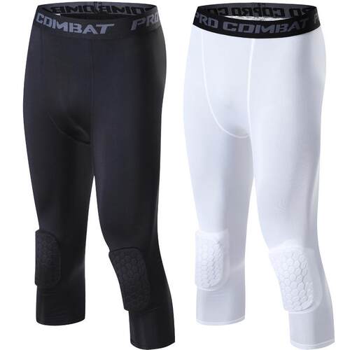 Sports leggings, honeycomb knee pads, anti-collision