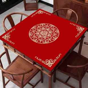 新款麻将桌布手搓防滑台面布麻将桌好运桌布垫加厚消音桌垫正方形