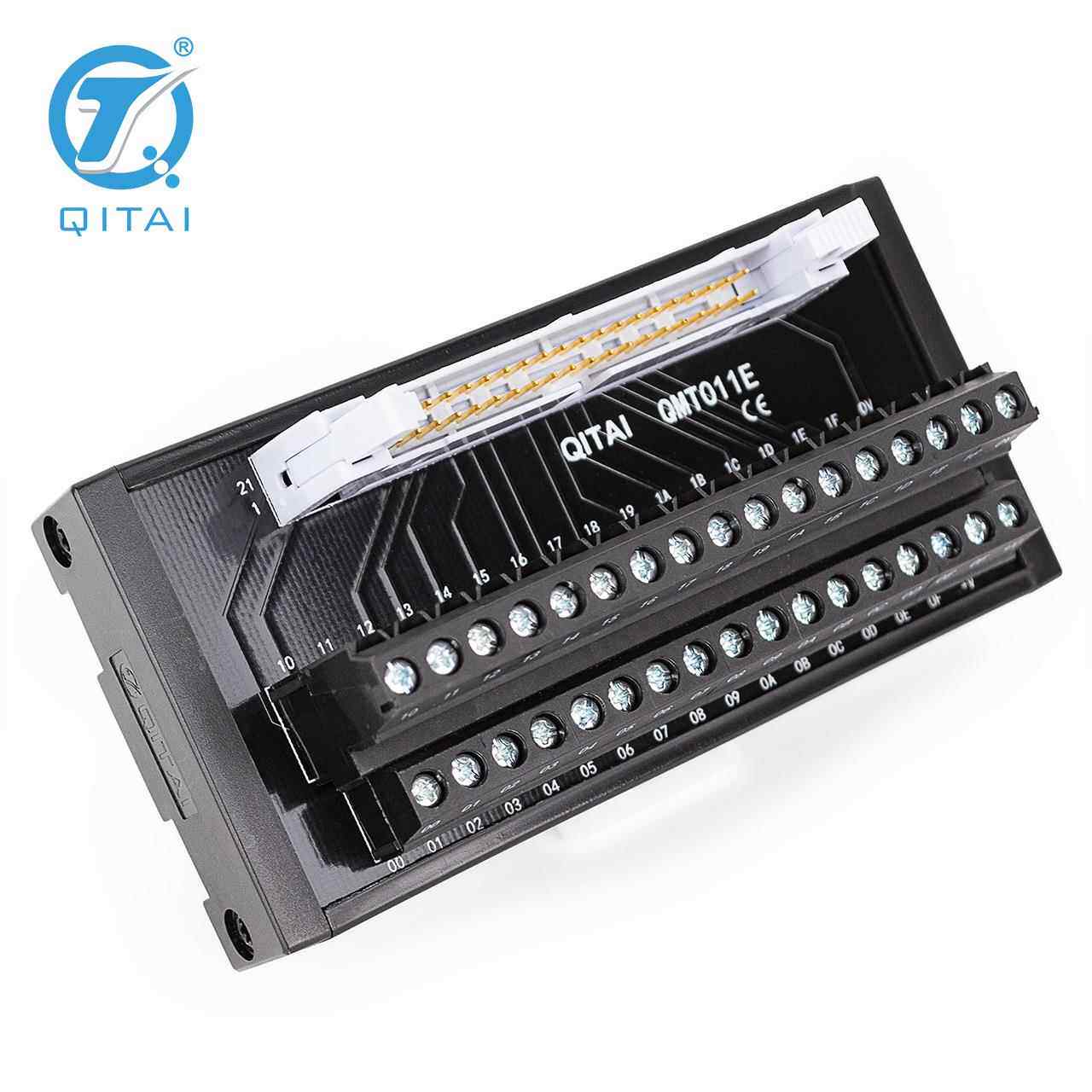 32位qitai端子台通用QMT011E电源滤波器保险端子台牛角座