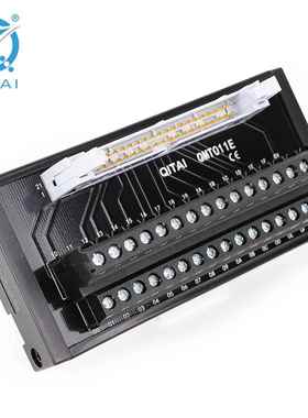 32位qitai端子台通用QMT011E电源滤波器保险端子台牛角座