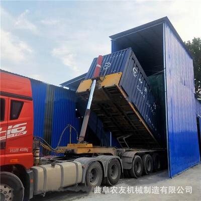 泥水GIL灰集装箱拆箱机机粉料集装厢拆箱卸车双除尘粉煤灰卸车机