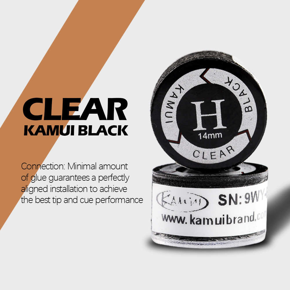 KAMUI卡姆台球杆皮头小头11MM大头枪头黑八九球桌球杆头