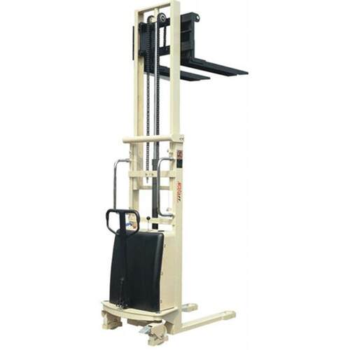 供应宁波竞励福生 产搬运车SPN半电动堆高车全电动液压堆高车叉车