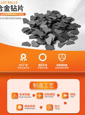 硬质合金钻片HAB钨钢煤片耐磨麻碳化钨三角钻工花钻霸王钻钻采矿