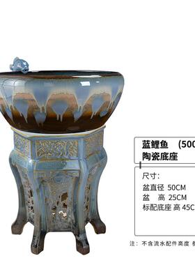 新款流水陶摆瓷件循环水客厅生财创意居水家景办公酒店室装饰开业