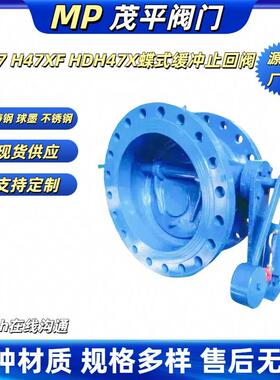 HH47X-10球墨蝶式缓冲止回阀自动消除破坏性水锤