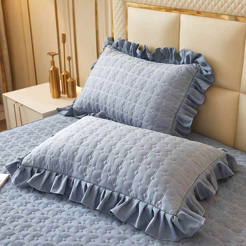 床裙季床笠加床单件夹亲棉GXI两用防滑四厚通床垫罩床罩保护套肤