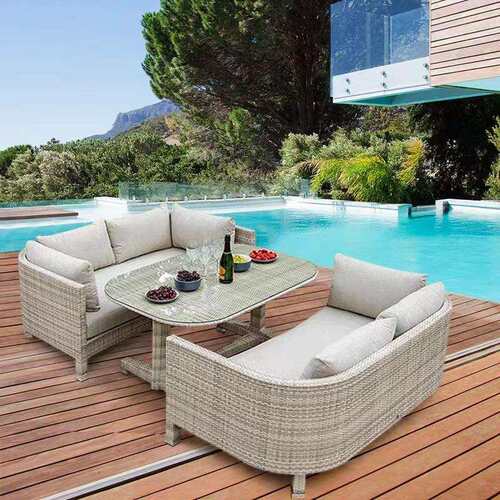 户外藤椅沙发双人藤制家具阳台休闲仿藤创意沙发桌椅组合庭院茶几