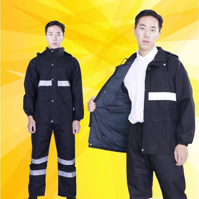 雨衣工防厂雨裤装双层分体男套女款成户外劳保雨衣加330厚雨人服