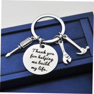 Thank You Teacher Text Love Keychain Charm Glass Crystal Pen