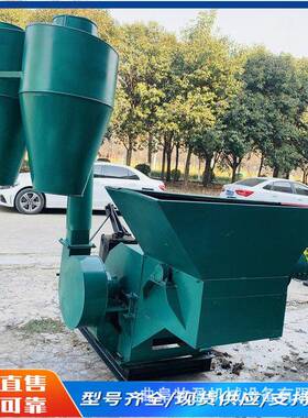 玉米秸秆粉糠机电动小型花生秧饲料粉碎机500型养猪用草粉机