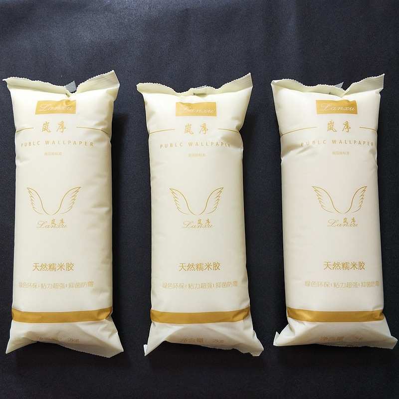 LX岚序糯米胶基膜套装粘壁纸胶水专用环保胶贴墙布胶贴墙纸布胶水