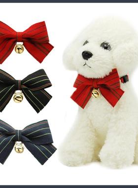 跨境新款宠物猫咪狗狗领结项圈绅士风格三色领结可调节围脖配饰