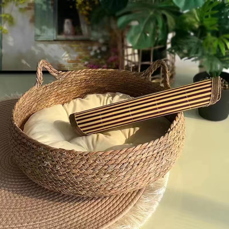 草编宠物可爱藤编藤编猫窝沙发