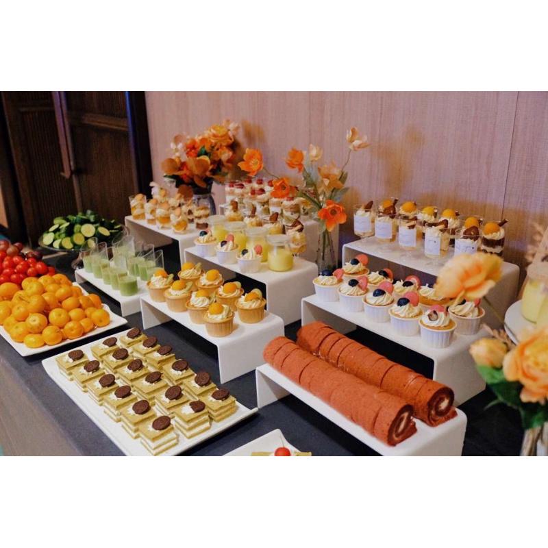 亚克力甜品台展示架四件套自助餐茶歇摆件冷餐会冷餐台