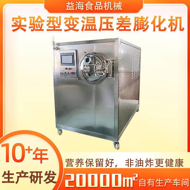 全自动真空膨化机闪蒸变温压差真空膨化设备小型苹果智能干燥机