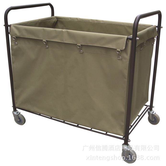 厂家供应 AF08156方形布草车清洁手推车宾馆清洁小推车