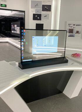 oled透明屏oled自发光商用广告机触摸oled透明屏商场透明广告机