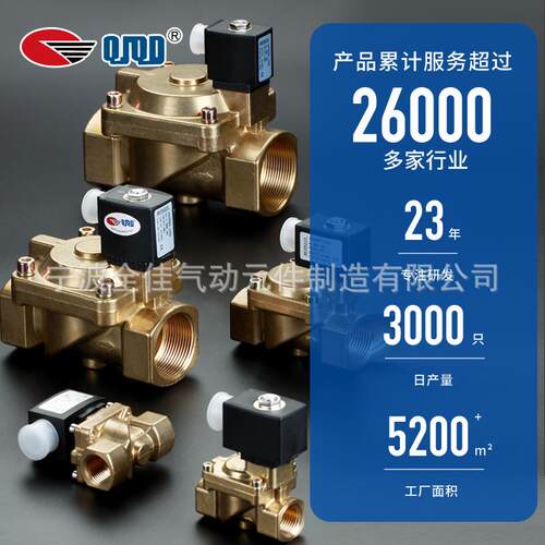 DN25内螺纹连寸电磁Q1539UNJI阀蒸汽机热水用黄铜接电磁阀