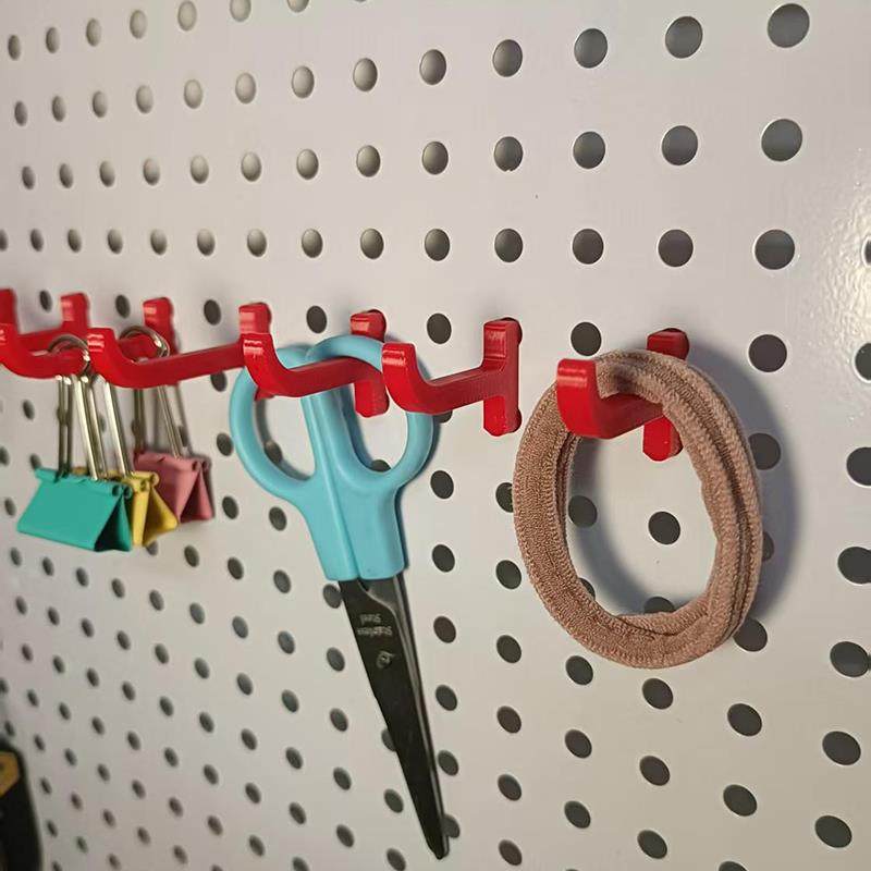 圆孔洞洞板配件 3D打印挂钩置物支架迷你塑料小挂钩免打孔,收纳整理,收纳洞洞板,淘宝优惠券,粉丝福利购,淘宝优惠卷