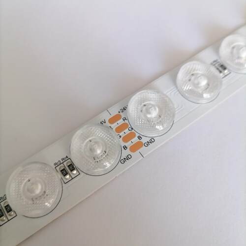 24V 20mm RGB 全彩漫反射灯带48灯色彩艳丽群控软膜灯箱光源奢石