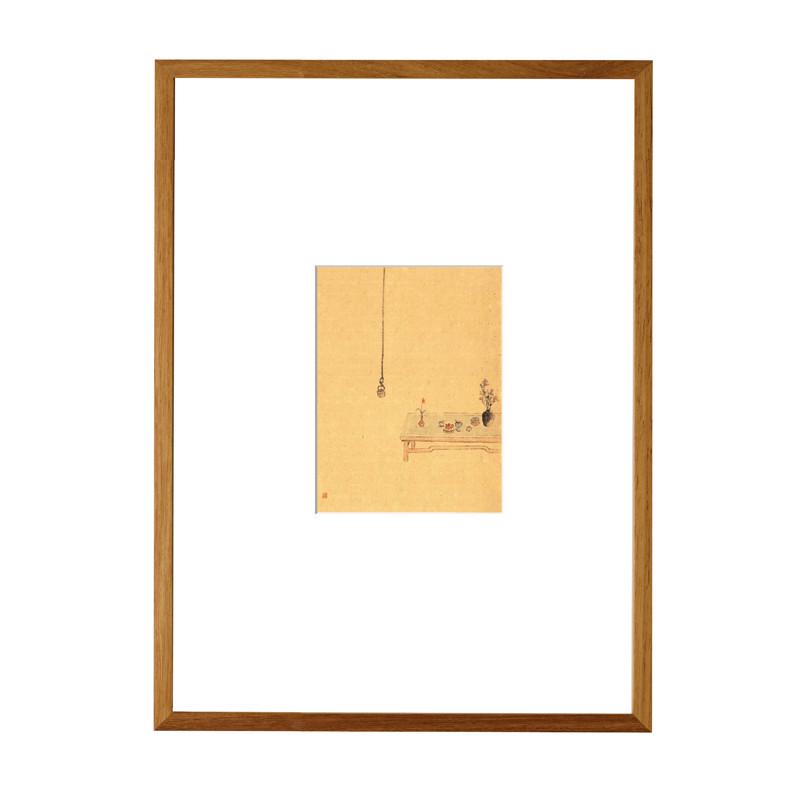 0WYV柚木m裱画框装裱实木国画相框木框照片打印加框挂墙字画大