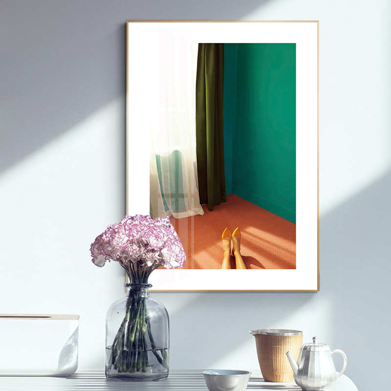 北欧小户型床头壁画客厅卧室淡雅挂画现代简约时尚大气家用装饰画