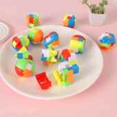 鲁班锁小孔明锁益智玩具木学生儿PBG童智力积扣球解环榫卯幼儿园