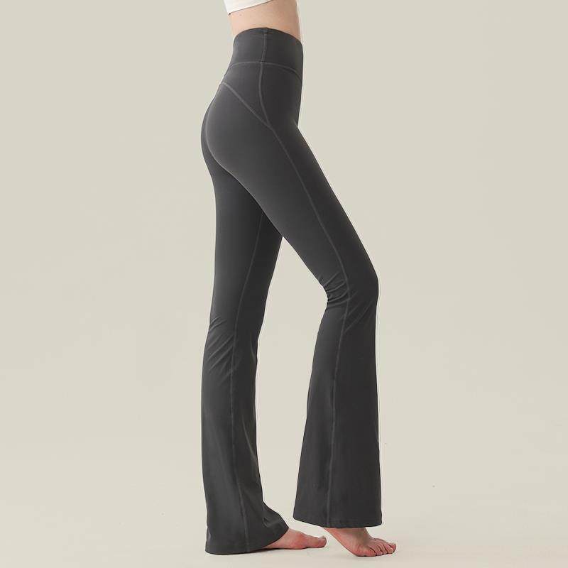 新款瑜伽服高腰提臀闊腿褲