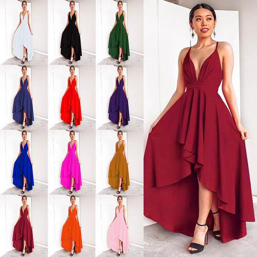 Dress, women's suspender, evening gown, long skirt