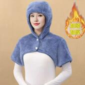 护头连帽护肩颈椎坎肩睡觉肩膀手臂胳膊保暖加绒外套睡觉帽防寒女