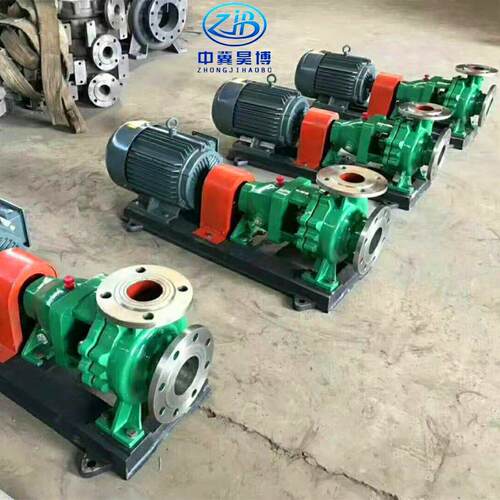 IH200-150-400高扬程耐酸碱化工泵 衬氟化工流程泵电动防爆泵头