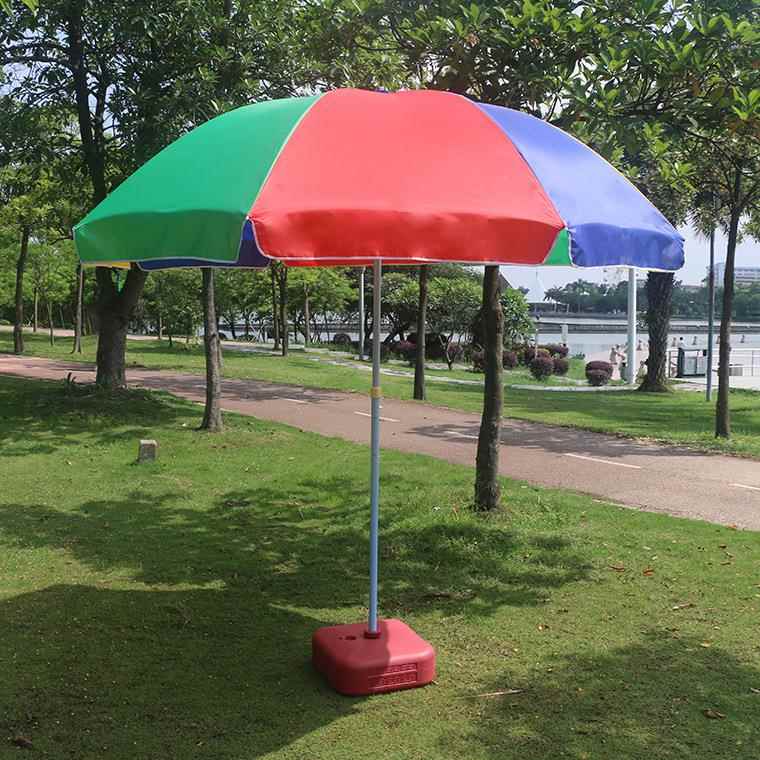 新款直销户外太阳伞摆摊伞沙滩伞广告印字商用折叠雨伞遮阳伞大伞
