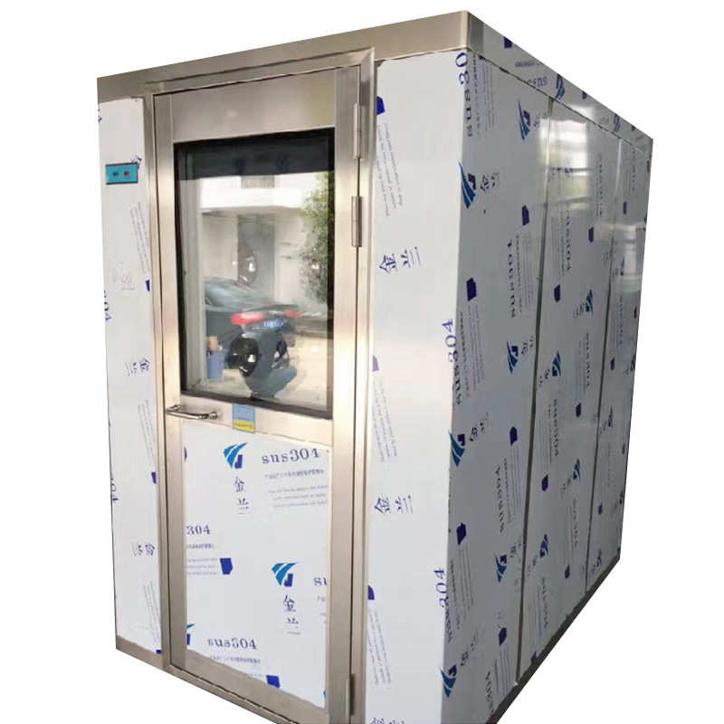 单人双吹304不锈钢风淋室 GMP车间净化通道智能语音彩钢板货淋室
