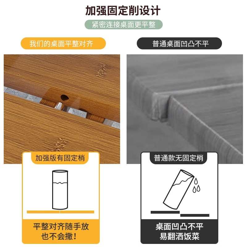实木折叠桌免安装简易小桌子方形摆摊户外便携式餐桌2025新款爆款