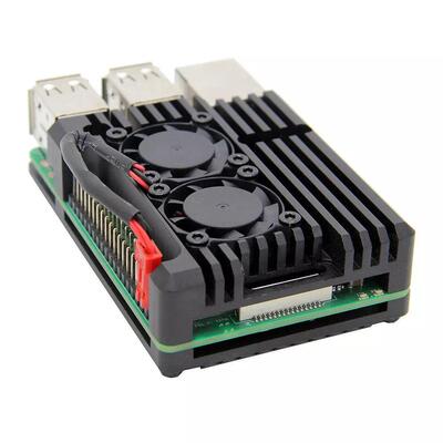 树莓派主板外壳盒子RaspberryPi3代b型2b/3b+铝合金散热壳子配件