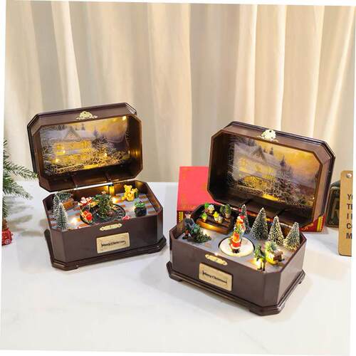 Christmas music box will glow music gifts