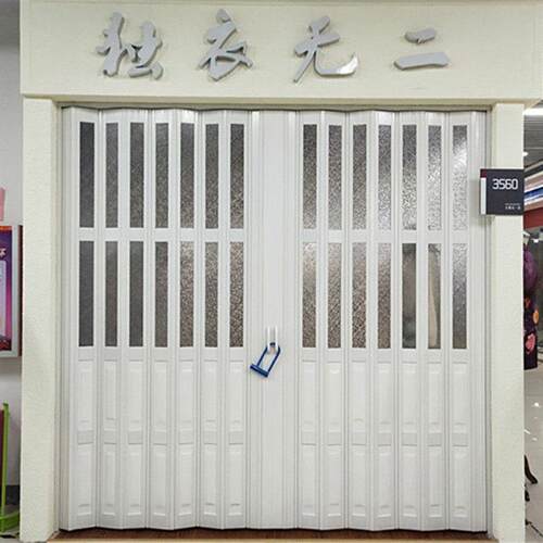 恒鑫PVC折叠门 开 放式厨房移门室内隔断化妆室推拉吊轮阳台商铺