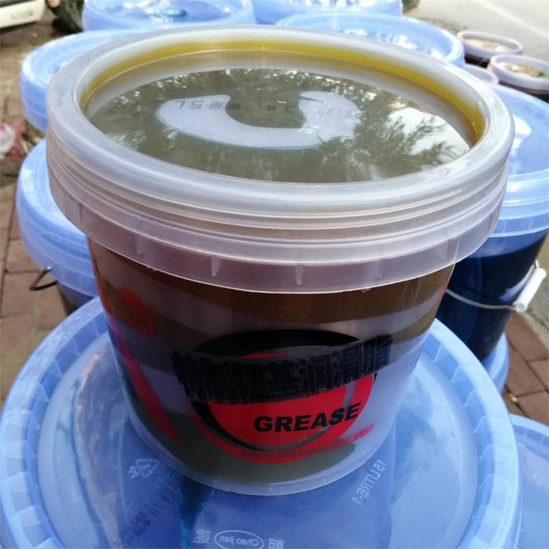 黄油润滑油锂基脂耐高温货车工程机械铲车挖掘机专用大桶装蓝色油