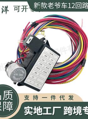 汽车零配件新款老爷车12回路线束EZ接线12电路HotRod线束