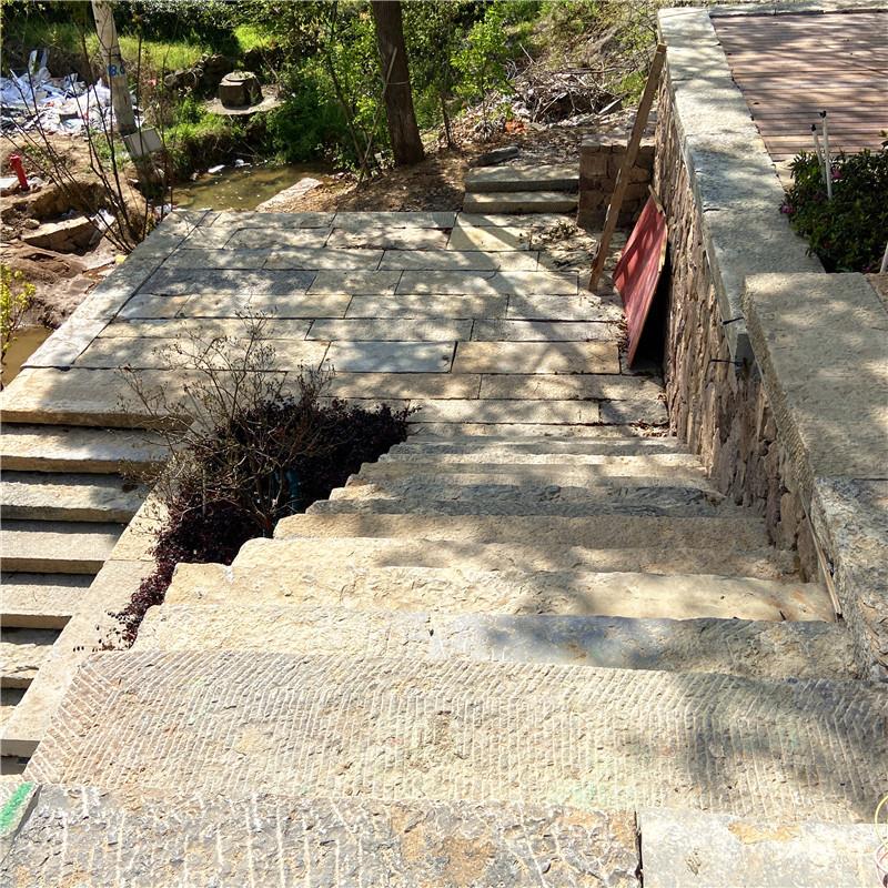 仿古旧584铺路石做旧踏石条公园庭院青石板民间老石条步石老石板