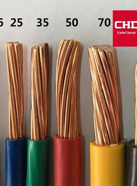 东大铜芯电线bv电缆线bvr10/16/25/35/50/70平方阻燃家装进户国标