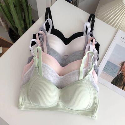 5pack basic gathered wireless comfort womens bras medium
