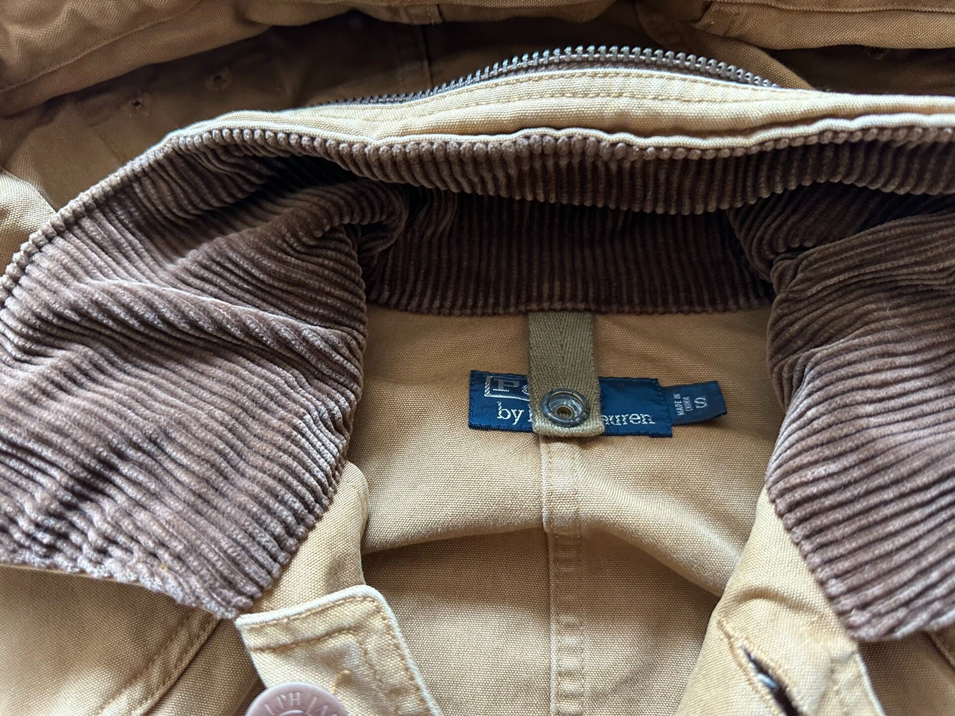 Polo Ralph Lauren Khaki Hunting Jacket — detail