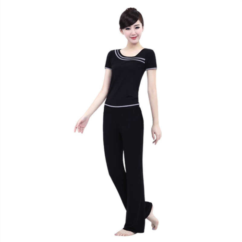 修身健身跳广场女莫古典套装大新款服装代尔练运动舞蹈操码舞功服