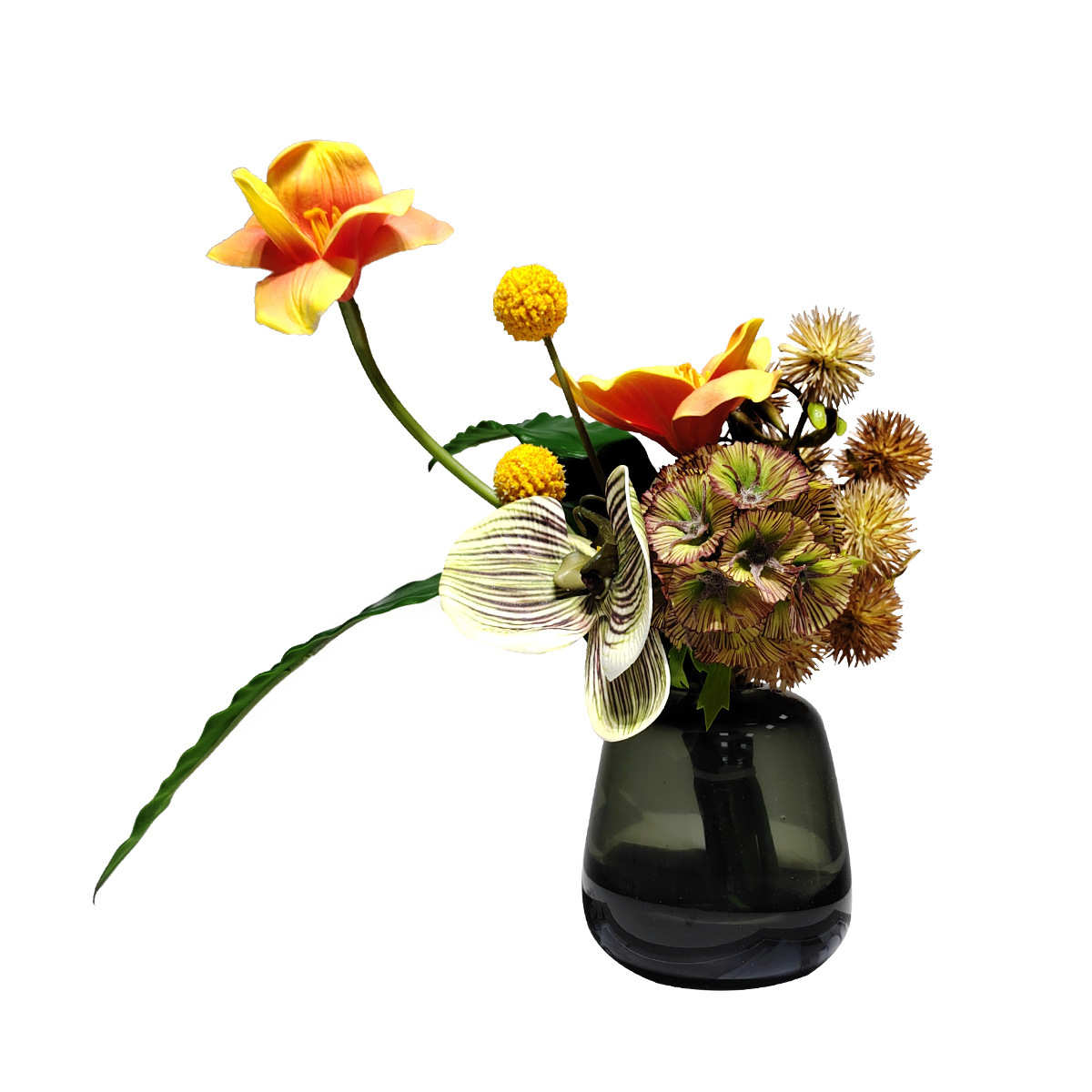 仿真绿植花艺现代客厅餐桌假花摆设样板间娟花酒店装饰轻奢花摆件