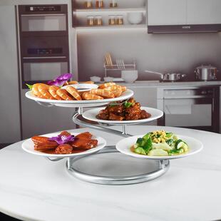 酒店盘子架餐盘架饭厅饭店摆盘神器架备菜架餐桌放菜摆菜架冷盘架