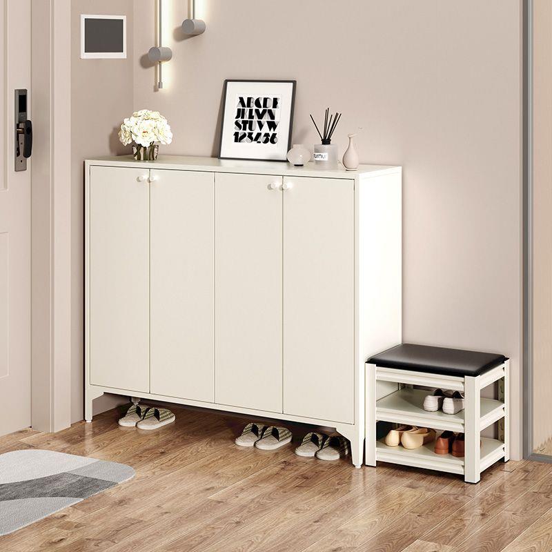 超厚钢制鞋柜对开门过道轻奢卧室防尘带锁玄关客厅组合入户收纳柜