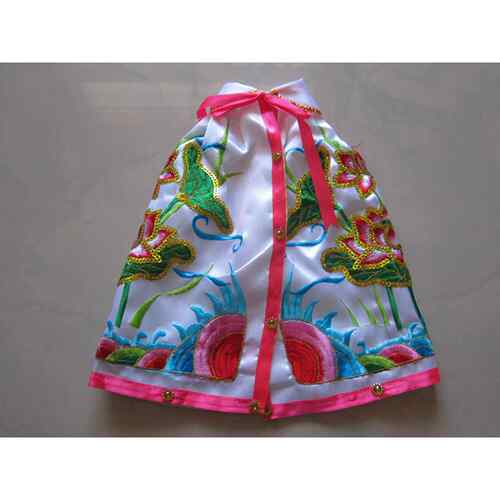 正品观音菩萨佛像珠4片莲花披风衣服神衣斗篷神袍佛佛袍绣品33/36
