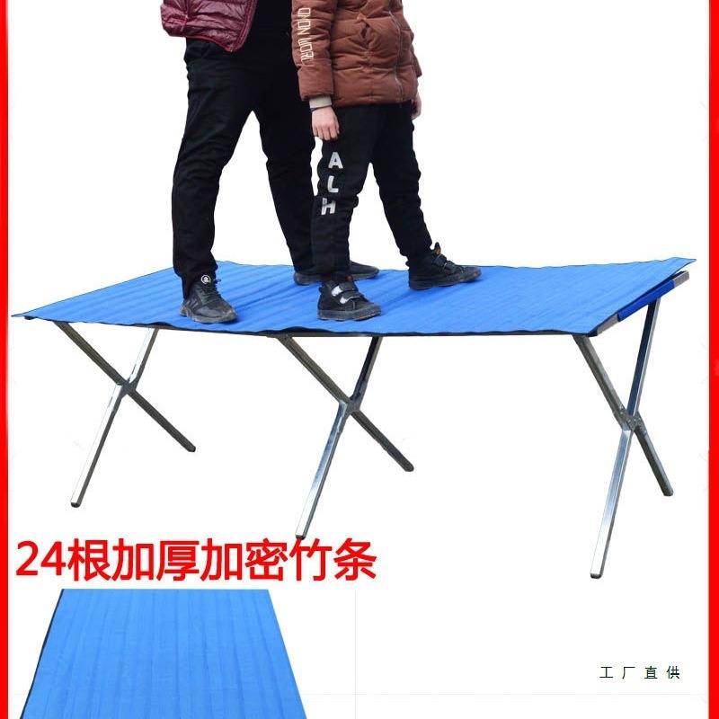 便携折叠桌子摆摊展示架子摆地摊货架神器竹布席夜市简易展架桌子